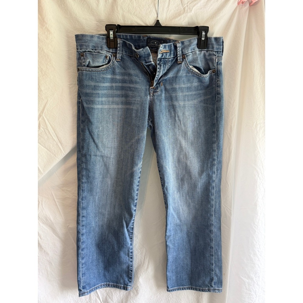 Lucky Brand Sweet N Low Crop Jeans Medium Wash Denim Blue Size 8/29 W29